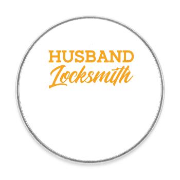 Locksmith Lock Picking Employee Locksmith - Round  fridge magnet - white - Front