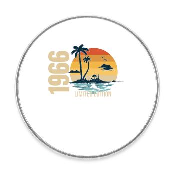 Birthday Limited Edition 1966 - Round  fridge magnet - white - Front