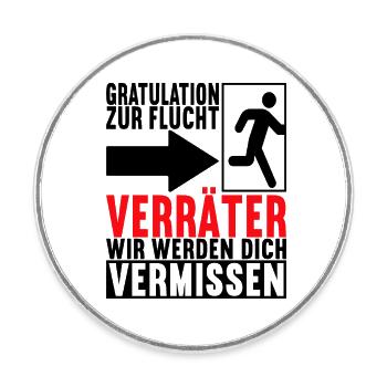 Abschiedsgeschenk Kollege Jobwechsel - Runder Kühlschrankmagnet - Weiß - Vorne