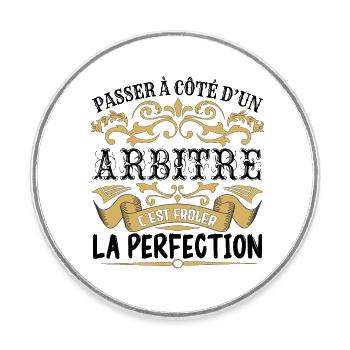 Arbitre | le Meilleur cadeau Arbitre - Magnet rond - blanc - Devant