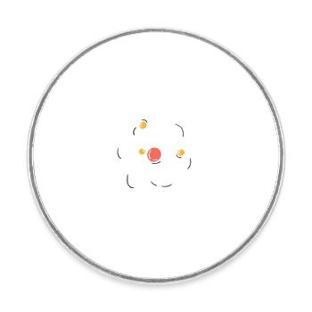 Science Is Like Magic But Real Funny - Round  fridge magnet - white - Front