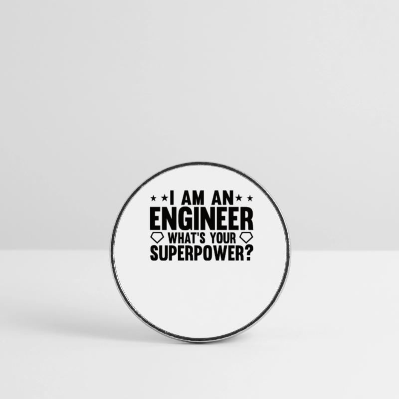 Engineer Brain Mechanical Engineering Electrical Engineering Math Round  fridge magnet