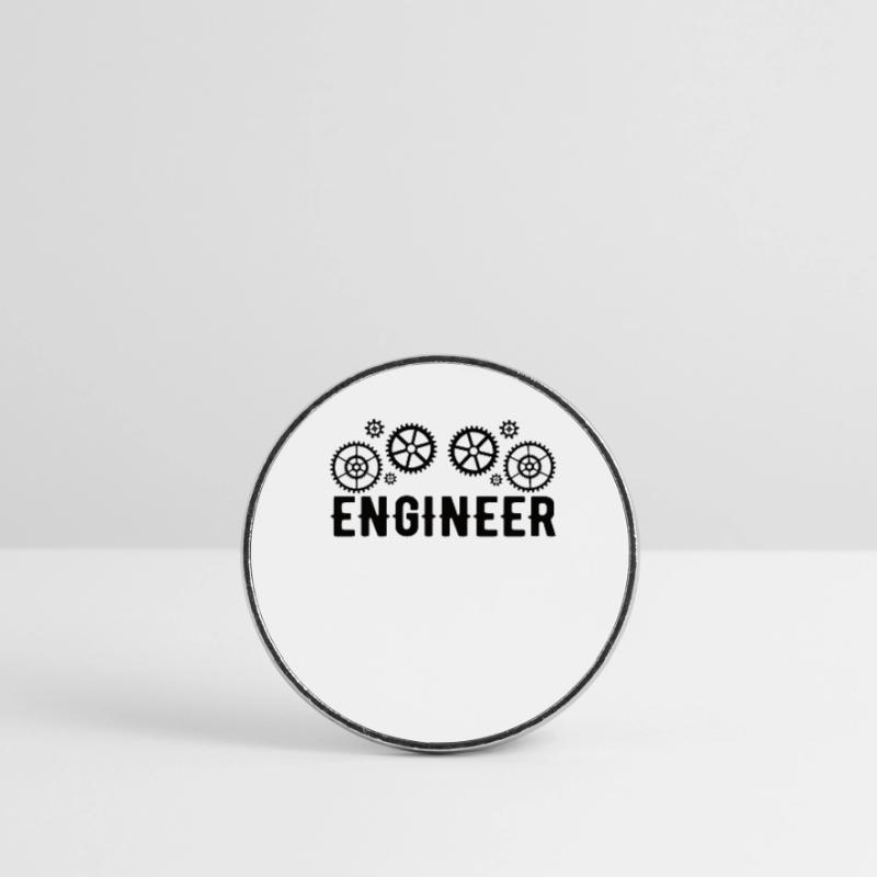 Engineer Brain Mechanical Engineering Electrical Engineering Math Round  fridge magnet