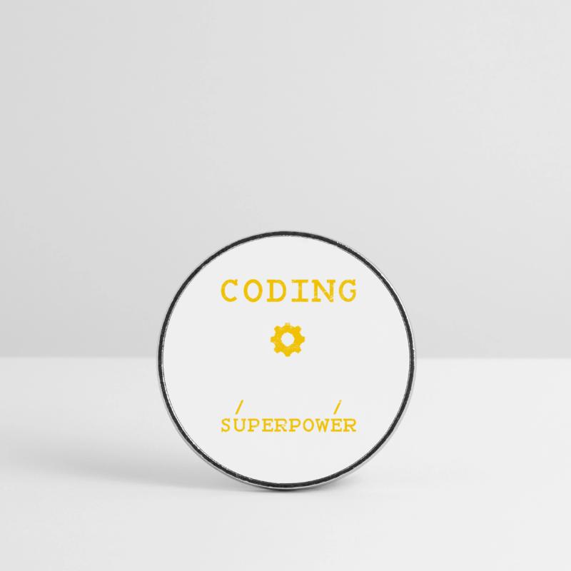 Coding Is My Superpower Software Programmer Coder Runder Kühlschrankmagnet