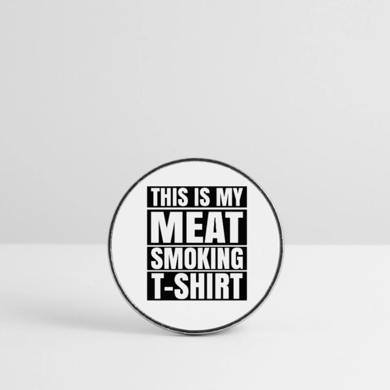 Fleisch Räuchern Runder Kühlschrankmagnet