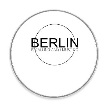 Citation Berlin - Magnet rond - blanc - Devant
