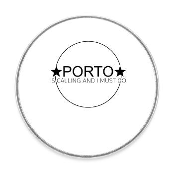 Citation de Porto - Magnet rond - blanc - Devant