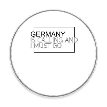 Citation Allemagne - Magnet rond - blanc - Devant