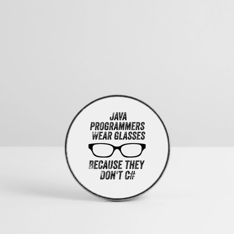 Lustige Java-Programmierer Runder Kühlschrankmagnet
