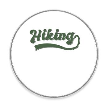 Wander - Round  fridge magnet - white - Front