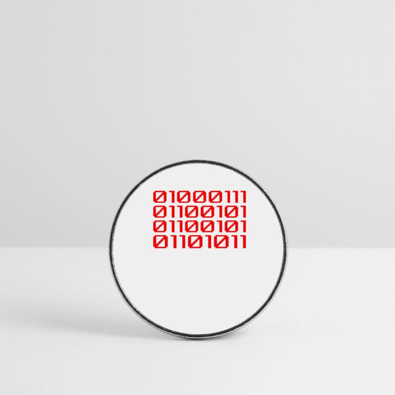 Funny Developer Binary Code Programmer Developer Round  fridge magnet