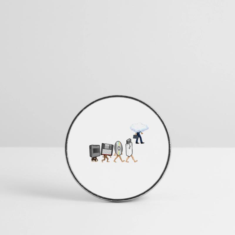 Funny Geek Programmer Nerd Developer - Computer Round  fridge magnet