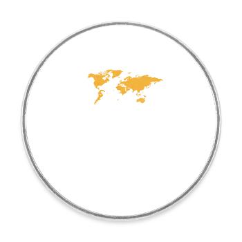 L’aventure vous attend Voyage de vacances - Magnet rond - blanc - Devant