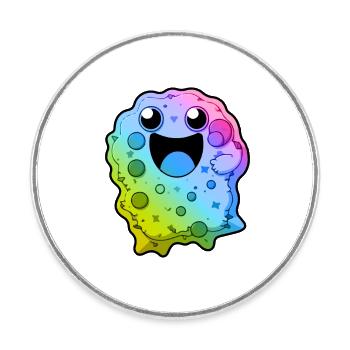 Biscuits Comic Colorful - Round  fridge magnet - white - Front