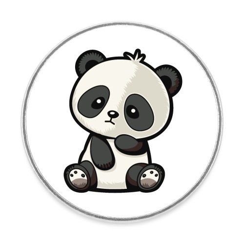 Panda - Runder Kühlschrankmagnet