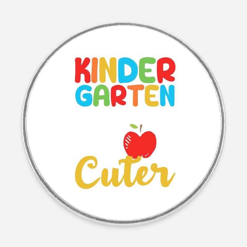 La maternelle vient de retrouver beaucoup plus mignonne - Magnet rond - blanc