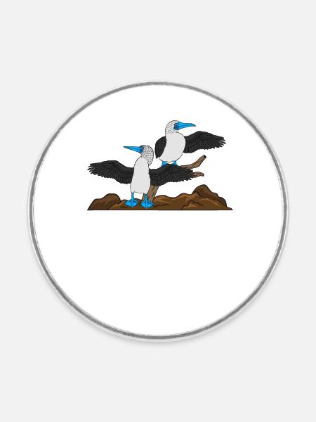 Galapagos Islands - Runder Kühlschrankmagnet - Weiß