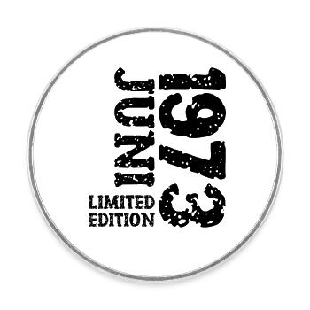 1973 Juni Limited Edition Geburtstag Geschenk - Runder Kühlschrankmagnet - Weiß - Vorne
