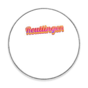 Reutlingerin Reutlinger Reutlingen - Round  fridge magnet - white - Front