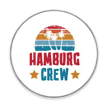 Hamburg Crew - Runder Kühlschrankmagnet - Weiß - Vorne