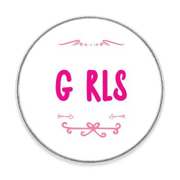 Barcelona Girls Tour - Round  fridge magnet - white - Front