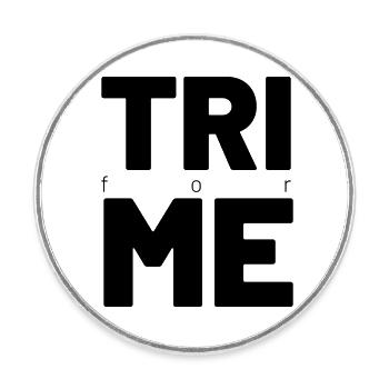 TRI for ME - Round  fridge magnet - white - Front