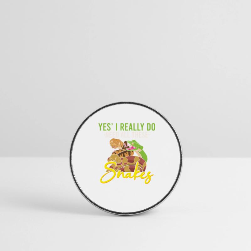 Drôle de serpent python / boa constrictor Magnet rond