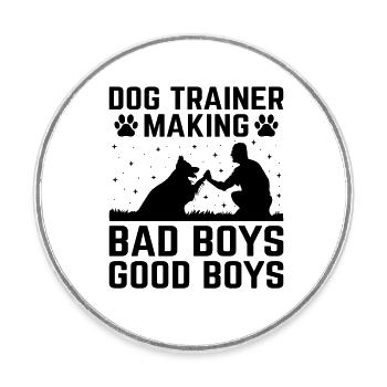 Hundetrainer Hundetraining Ausbildung Hunde Haustierpflege Pr - Runder Kühlschrankmagnet - Weiß - Vorne
