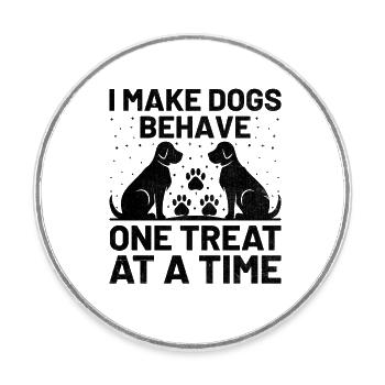 Hundetrainer Hundetraining Ausbildung Hunde Haustierpflege Pr - Runder Kühlschrankmagnet - Weiß - Vorne