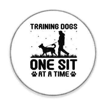 Hundetrainer Hundetraining Ausbildung Hunde Haustierpflege Pr - Runder Kühlschrankmagnet - Weiß - Vorne
