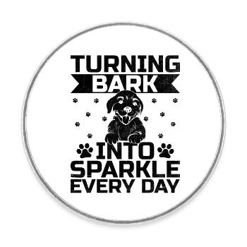 Dresseur de chiens Dressage de chiens Dressage de chiens Soins aux animaux de compagnie Pr - Magnet rond - blanc - Devant