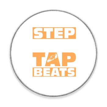 Step By Step To The Tap Beats Tap Dancer Tap Dance - Round  fridge magnet - white - Front