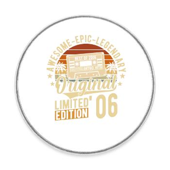 Legendary 2006 - Round  fridge magnet - white - Front