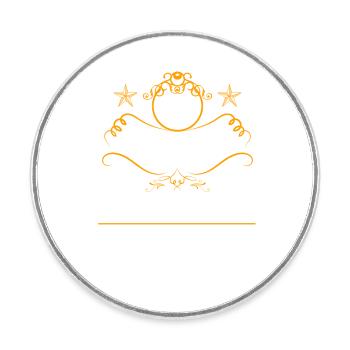 Wir haben viel gemeinsam 40.Hochzeitstag - Runder Kühlschrankmagnet - Weiß - Vorne