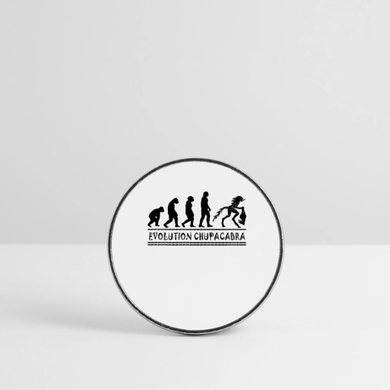 Cryptozoologists Chupacabra Creatures Evolution Round  fridge magnet