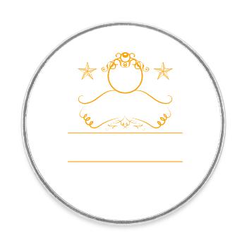 Nous avons beaucoup en commun 50e anniversaire de mariage - Magnet rond - blanc - Devant