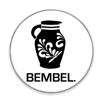 Bembel - The Frankfurt Original #FFM #069 - Round  fridge magnet - white - Front
