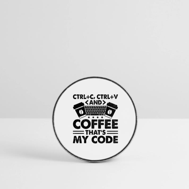 Kaffee-Codierung Programmierer Programmierer Entwickler Nerd Coff Runder Kühlschrankmagnet