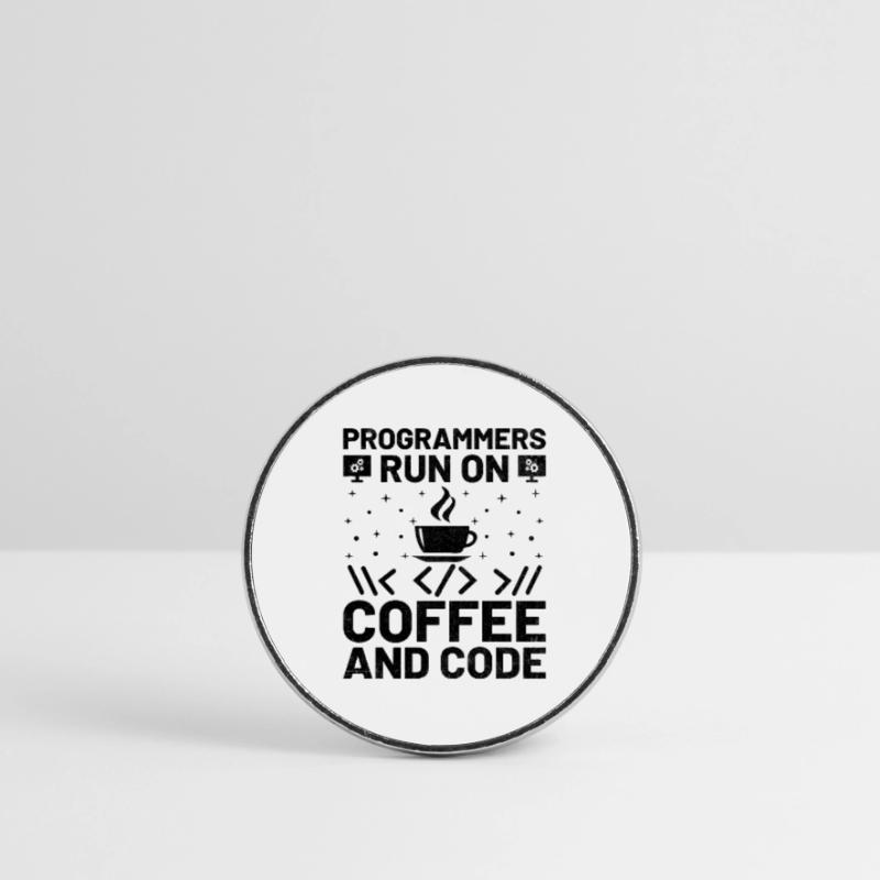 Kaffee-Codierung Programmierer Programmierer Entwickler Nerd Coff Runder Kühlschrankmagnet