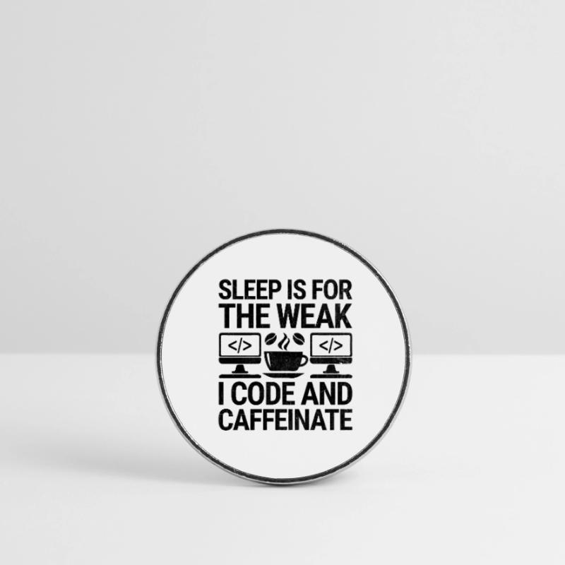 Kaffee-Codierung Programmierer Programmierer Entwickler Nerd Coff Runder Kühlschrankmagnet