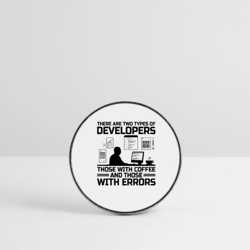 Coffee Coding Programmer Coder Developer Nerd Coff Round  fridge magnet