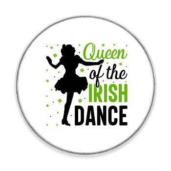 Irish Dance Irish Dancing - Round  fridge magnet - white - Front