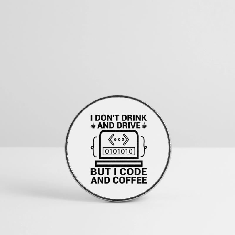 Kaffee-Codierung Programmierer Programmierer Entwickler Nerd Coff Runder Kühlschrankmagnet