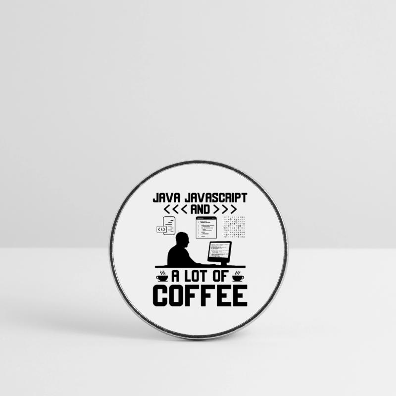 Café Codage Programmeur Codeur Développeur Nerd Coff Magnet rond
