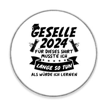 Journeyman 2024 - Round  fridge magnet - white - Front