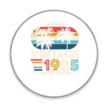 Vintage 1985 - Retro Birthday Gift - Runder Kühlschrankmagnet - Weiß - Vorne