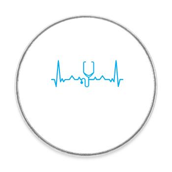 Arzt Spruch Med School Pa Student Physician - Runder Kühlschrankmagnet - Weiß - Vorne