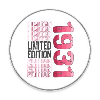 Limited Edition Since 1931 Birthday Vintage 1931 - Round  fridge magnet - white - Front