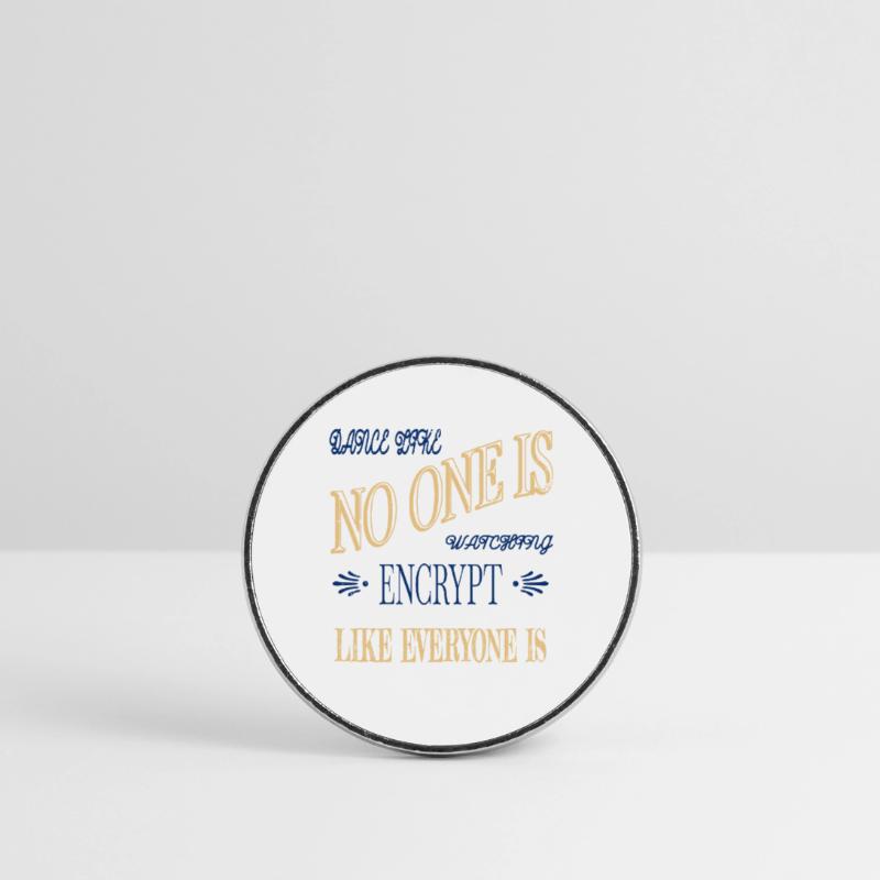 coding bday computer hacking code anonymous mask Runder Kühlschrankmagnet