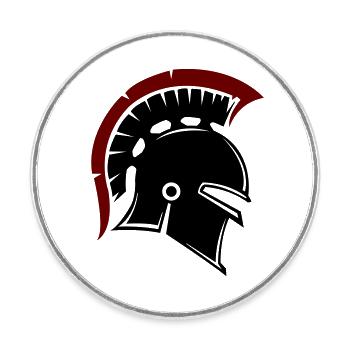 spartaner - Runder Kühlschrankmagnet - Weiß - Vorne